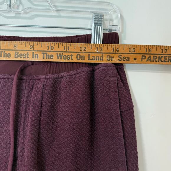 Lululemon Men's At Ease Jogger Sweatpants Lounge Athleisure Medium Maroon Red - Picture 11 of 11